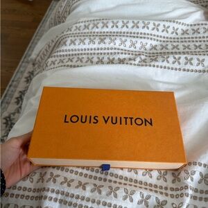 Louis Vuitton Orange Box with Cream Dust Bag